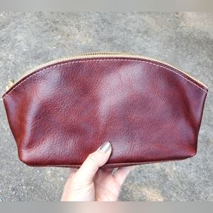 🦄 Portland Leather Goods LAVA Total Eclipse Makeup Bag NEW